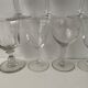 14 antique stemmed glasses