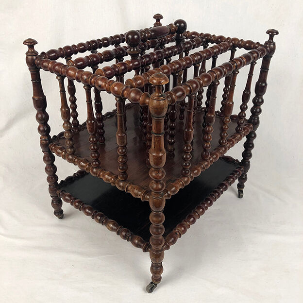 10 Anciennes Bobines à Dentelle Victoriennes En Bois Tourné - Perles, Paillettes - Vintage