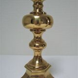 Solid gold brass lamp in neo-classical style
