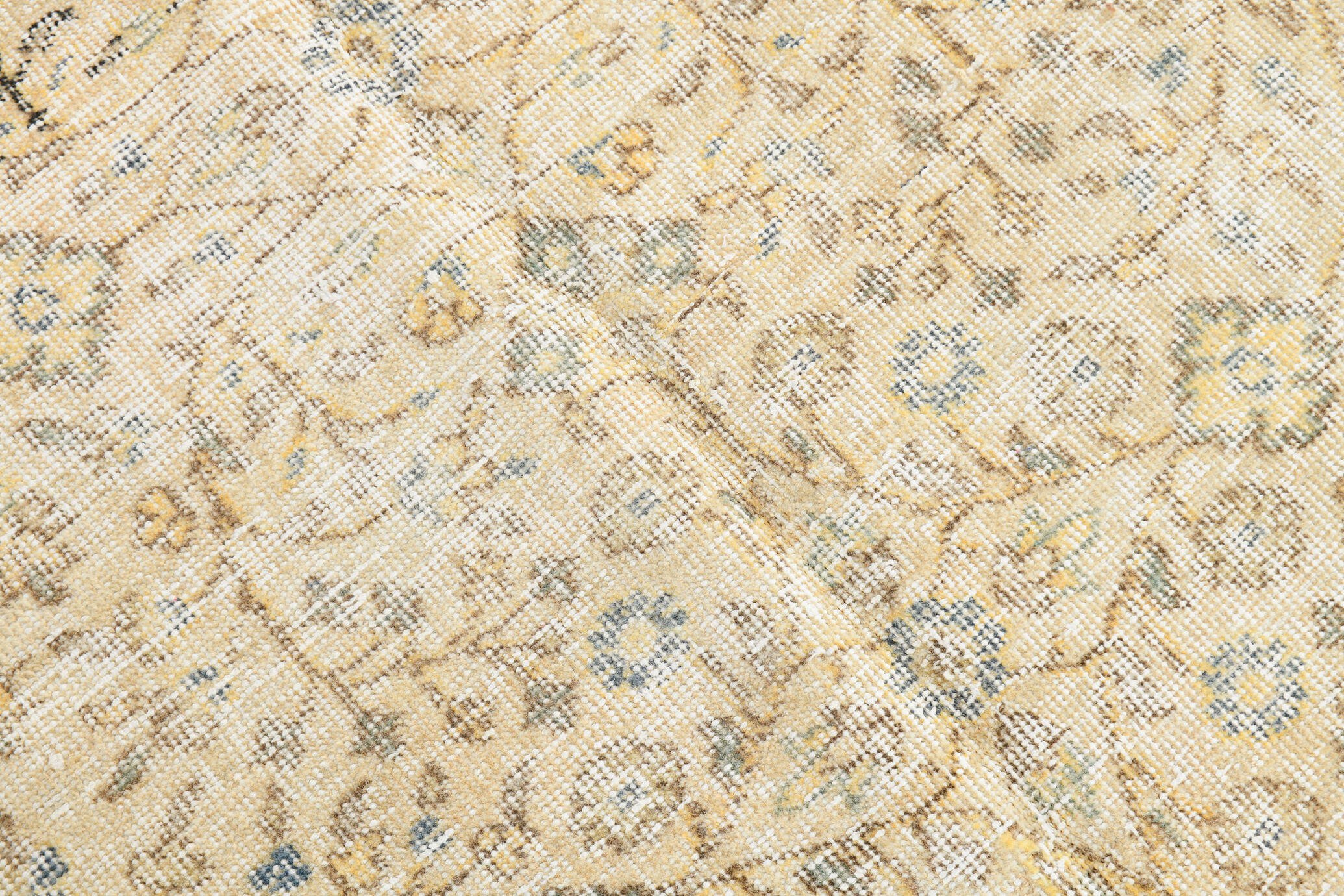 5x8 beige yellow tones turkish rug 247x152cm