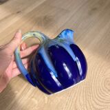 Alphonse blue ceramic sheep water pitcher