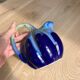 Alphonse blue ceramic sheep water pitcher