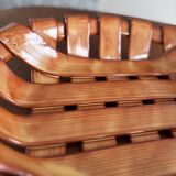 Italian woven ceramic fruit bowl, 1960