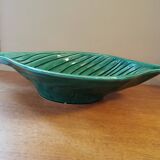 Coupe vintage en barbotine forme feuille