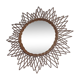 Vintage wicker sun mirror 58cm