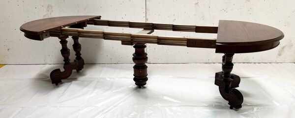 Table a pied central Napoléon III Acajou massif XIX siècle