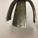 Set of 2 Modernist Vintage 1970s Sculptural Brutalist Metal Candleholder, France