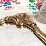 Mirror gold wood shell 32x22cm