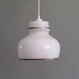 Suspension en opaline blanche Italie 1970