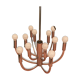 Lustre par Gaetano Scolari 12 ampoules 1970