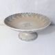 Iron earth plate on foot compote bowl Boulenger Choisy le Roi