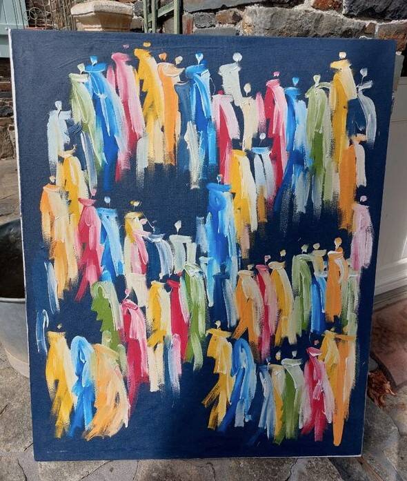 Moroccan silhouettes tableau Hicham Wiklandour