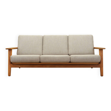 Canapé en chêne, design danois, années 1960, designer : Hans J. Wegner, fabricant : Getama