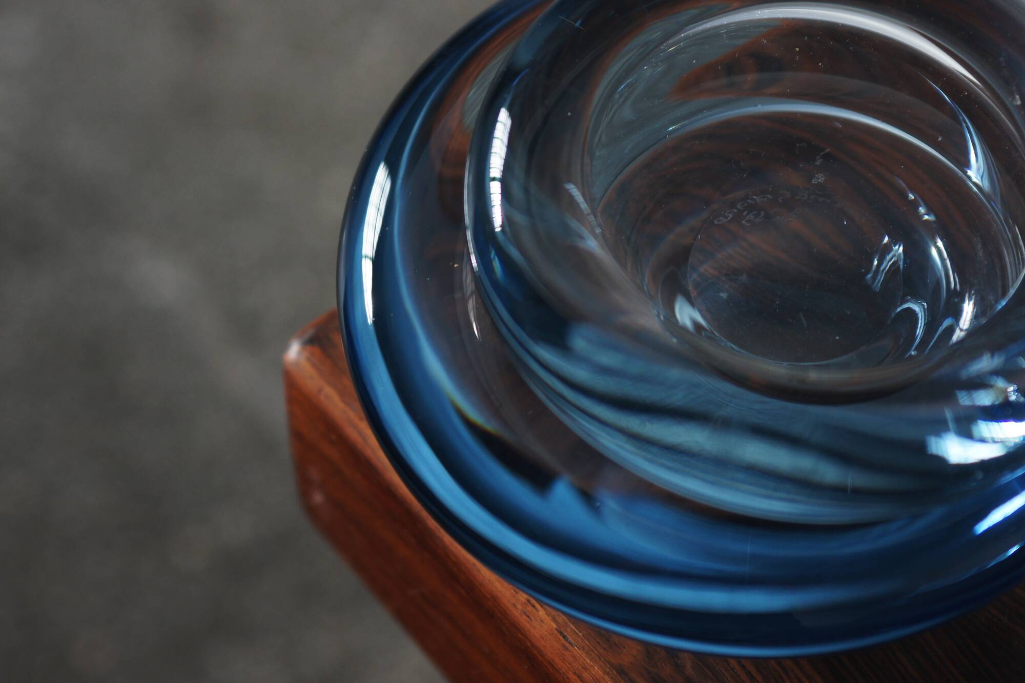 Glass Bowl design Per Lütken for Holmegaard, 1950s set of 2.