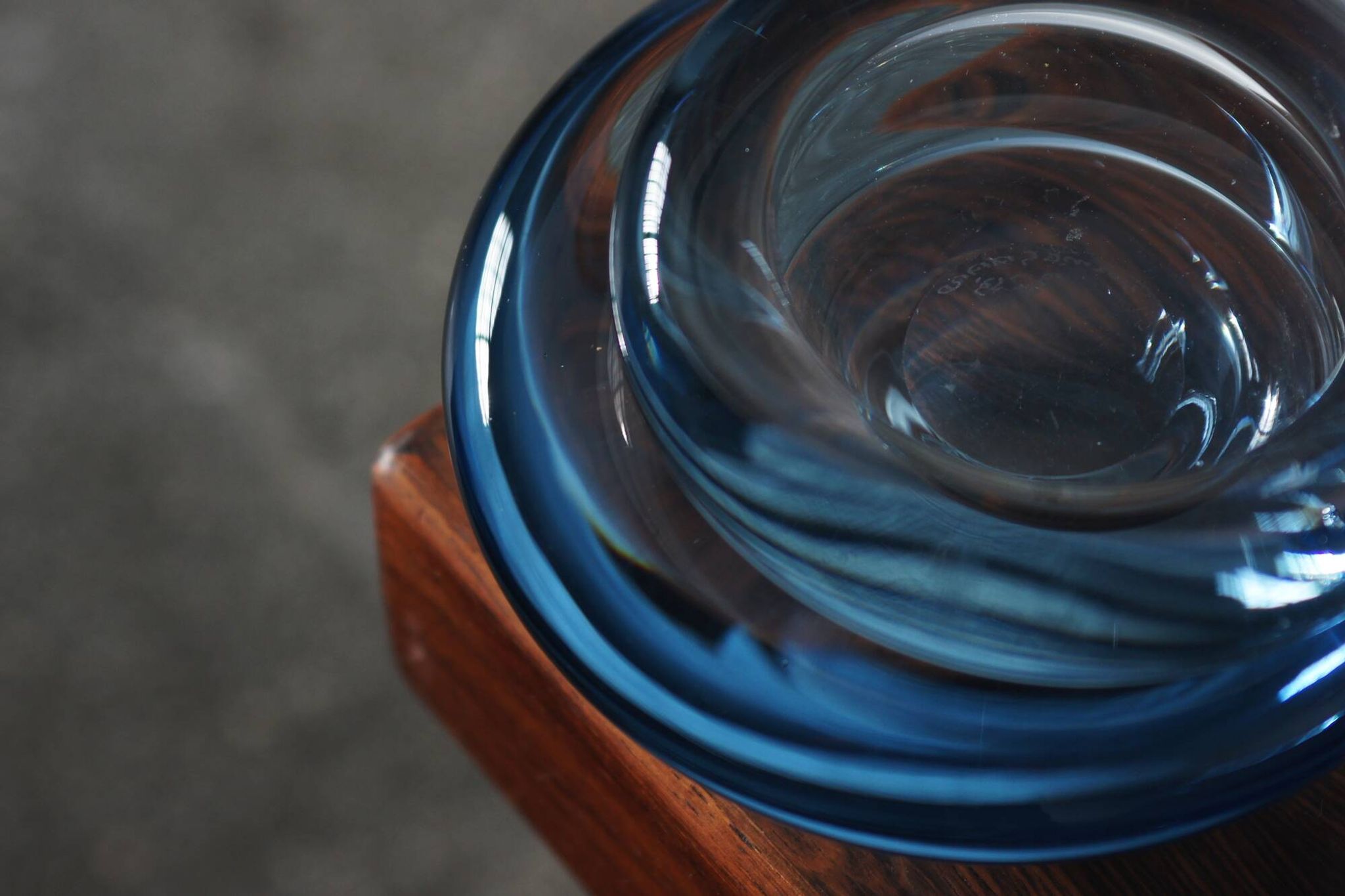 Glass Bowl design Per Lütken for Holmegaard, 1950s set of 2.