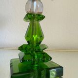 Art Deco Emerald Crystal Lamp