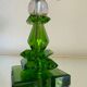 Lampe cristal émeraude Art Déco