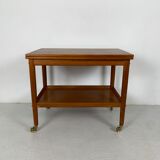 Danish midcentury teak bar trolley by Grete Jalk