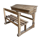 Wooden school desk