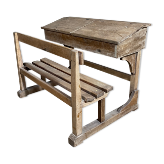 Wooden school desk