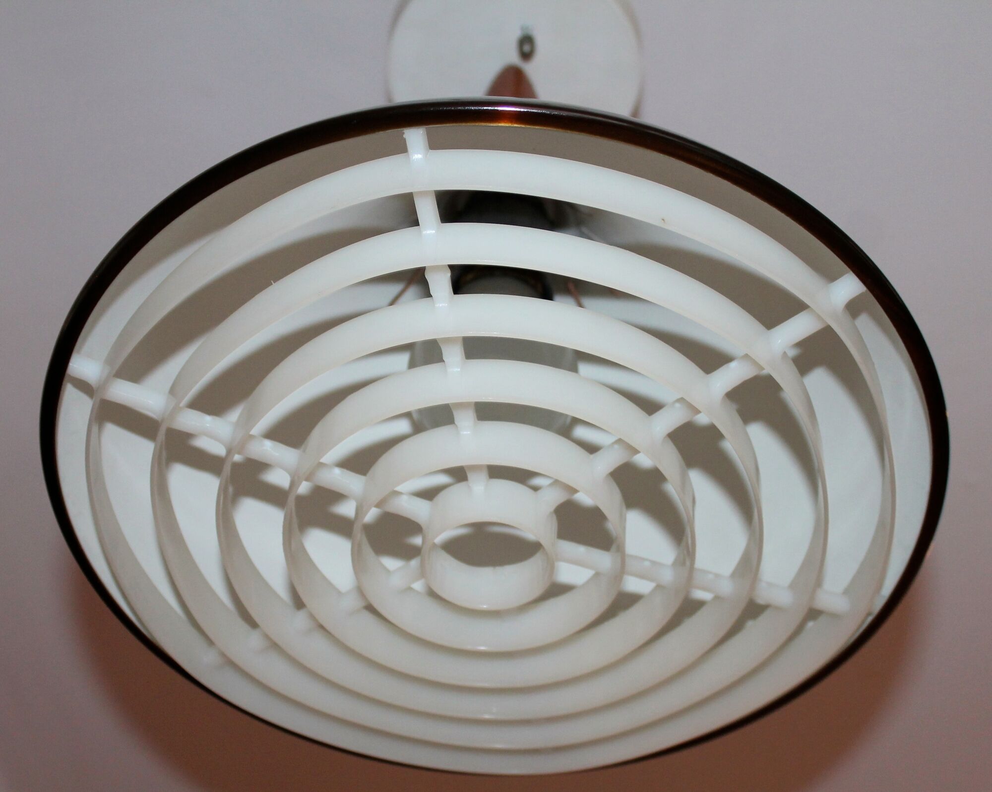 Scandinavian hanging vintage 50/60 in aluminum and teak gloss