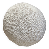Wool pouf
