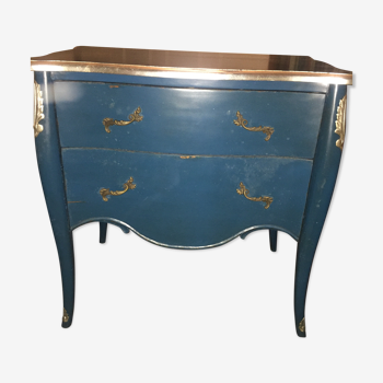 Commode bleu canard