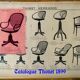 Armchair Curved wood THONET screw N° 1 , 1890 cannages