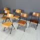 Post modern plywood dining chairs, 1970s