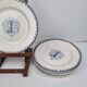 6 flat plates from Lunéville ironstone.