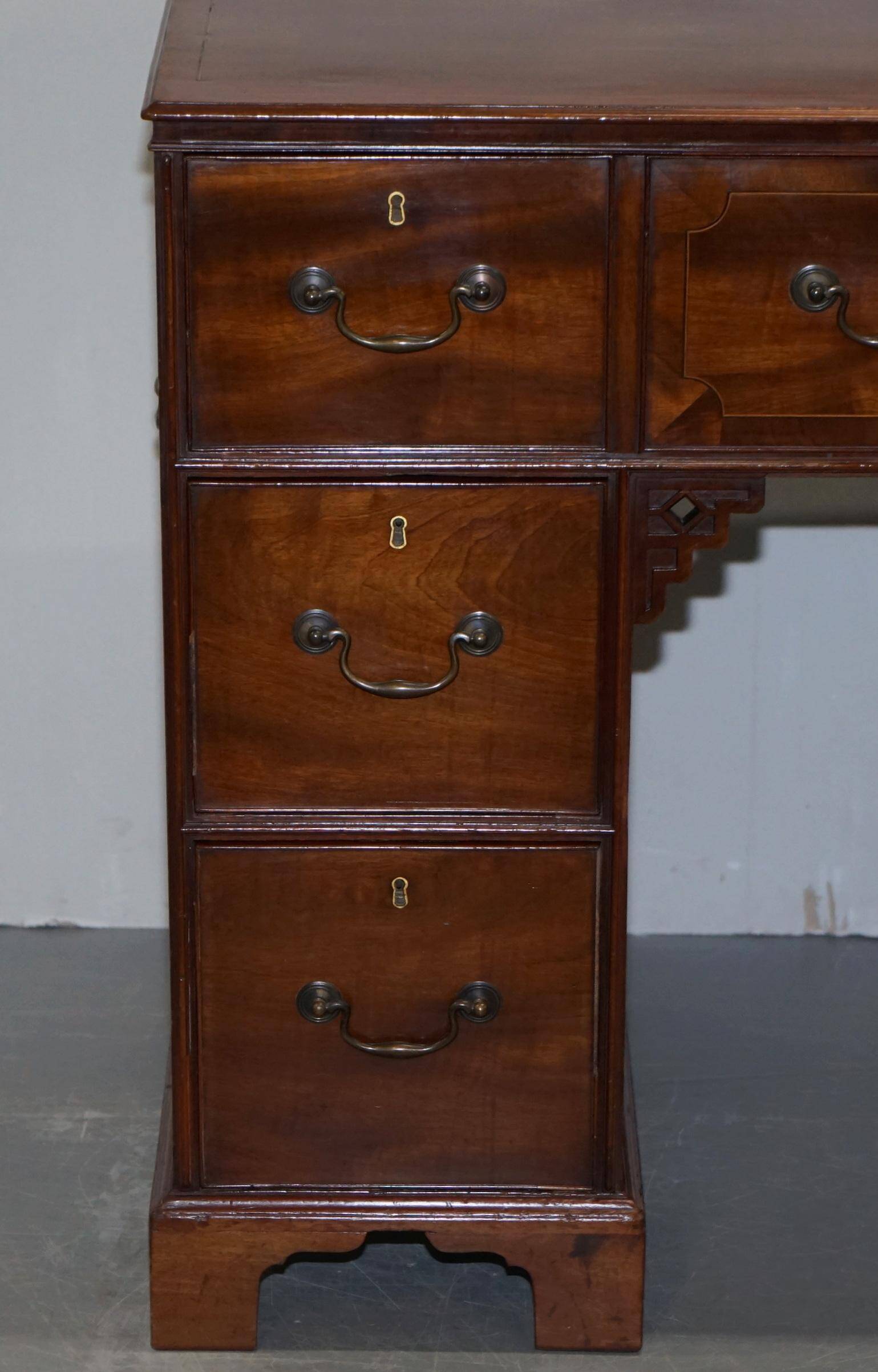 Georgian military campaign desk Regency with large map drawer