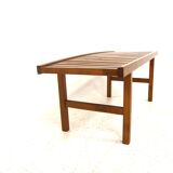 Minimalist beech bench, Sweden, 1970