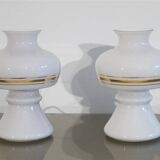 Pair of Scandinavian glass lamps 1970