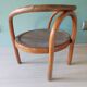Armchair child curved wood art deco style