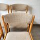 Set of 4 Scandinavian Baumann chairs in solid elm – 1970s