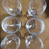 Wine glasses with engraved appellations