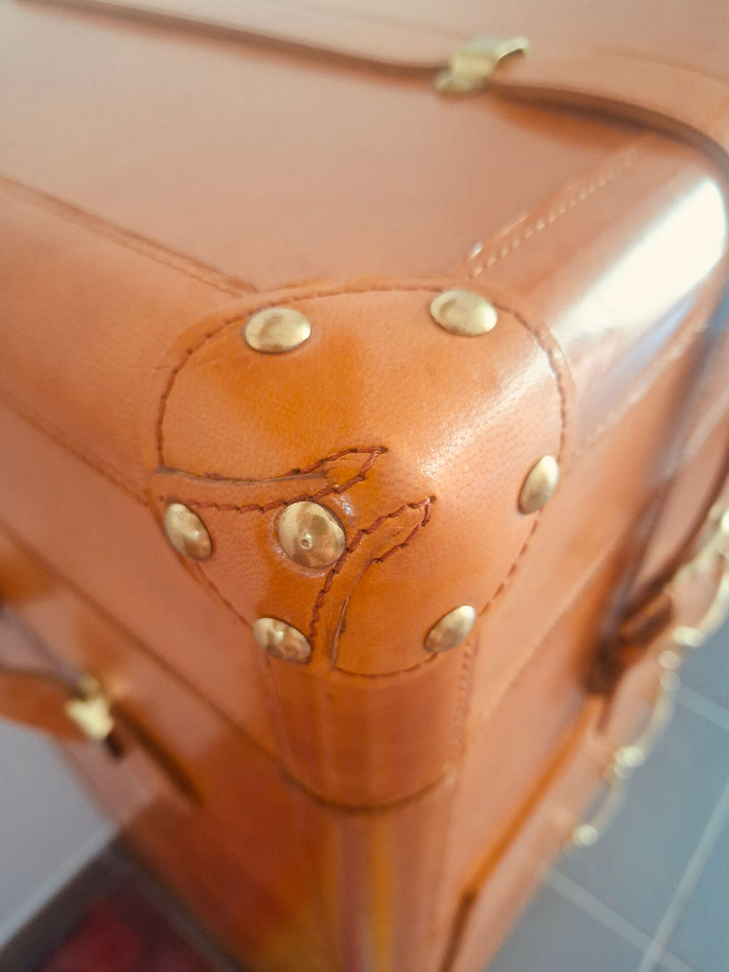 Leather commode / buffet by Hermès