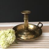 Brass cellar rat-de-cave with push button