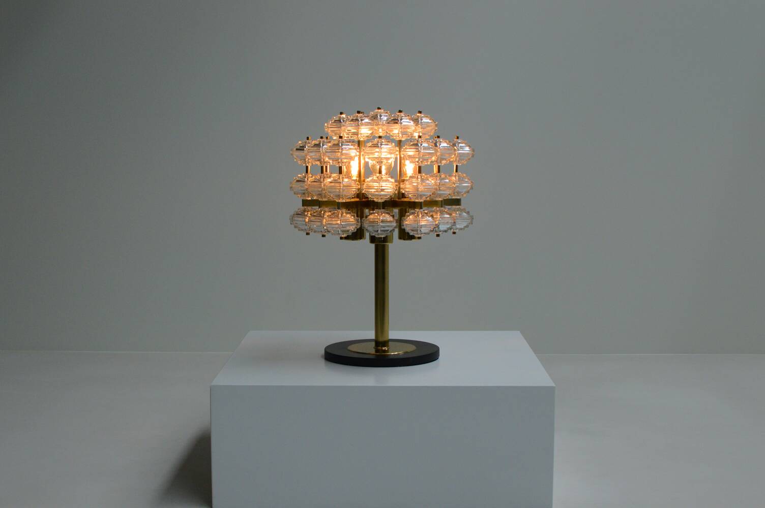 Very Rare table lamp by VEB leuchtenbau Leipzig, 1960s Germany.