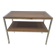 Mobile side table, brown, veneer, chrome-plated steel, Germany, 1970s.