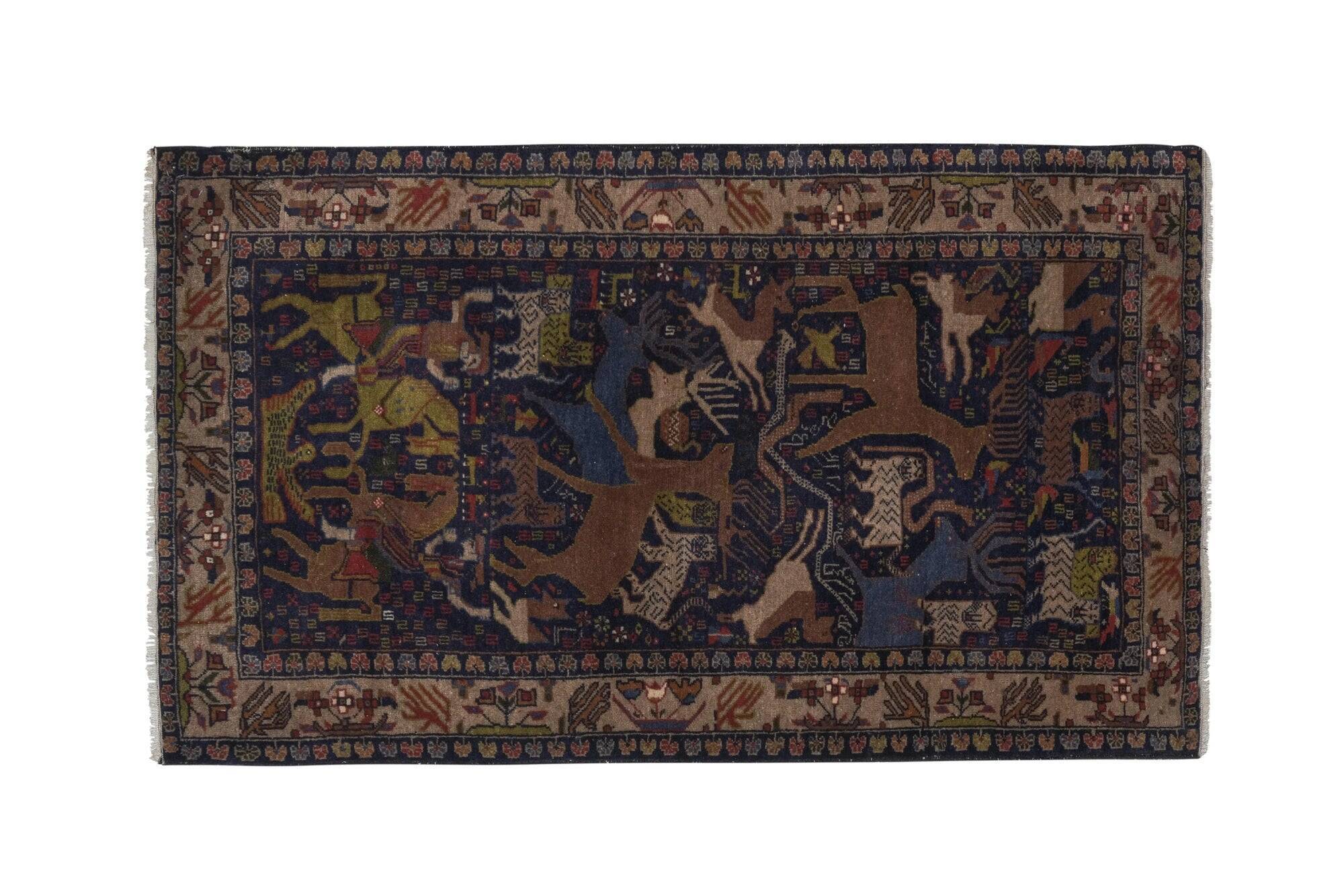 Tapis turc vintage fait main