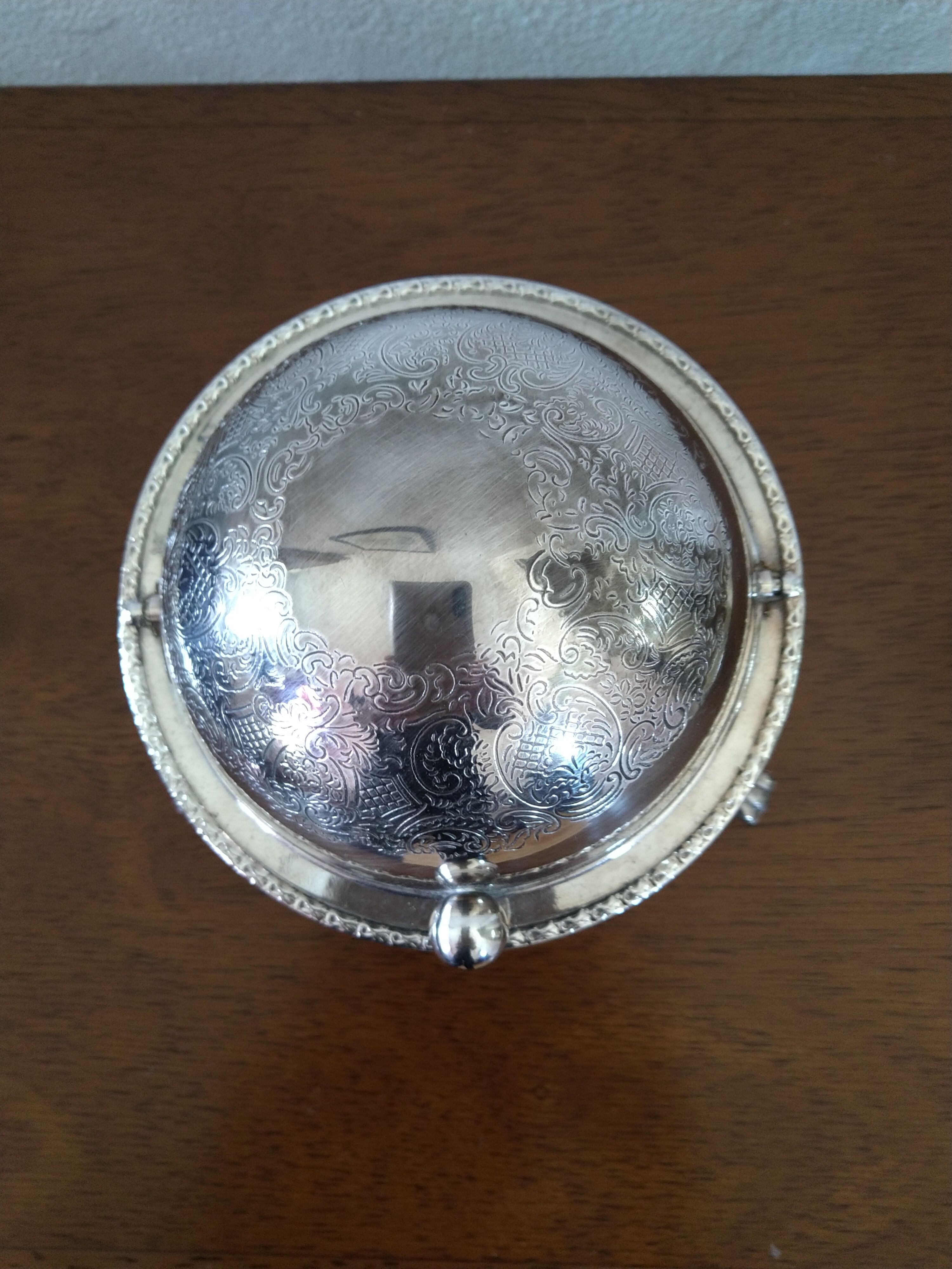 Serviteur à caviar métal argenté