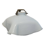 Blue opaline pendant light