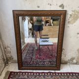 1900 wooden mirror with nails