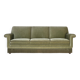 1970s, Danish 3-seater sofa, green furniture velour, beech wood.