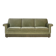 1970s, Danish 3-seater sofa, green furniture velour, beech wood.