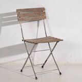 Chaises de jardin pliantes anciennes (c.1920). Ensemble de 2 pièces n°2