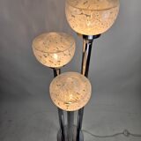 Italian floor lamp with 3 glass bowls