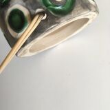 Ceramic lamp 1960 rope lampshade