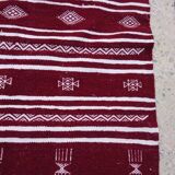 Carpet wool handmade great Bordeaux size250x134cm